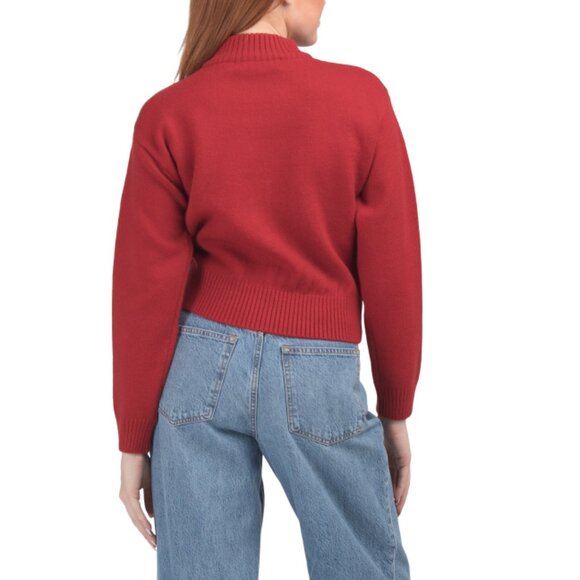 ENDLESS ROSE Red Teddy Bear Knit Sweater - Picture 2 of 2